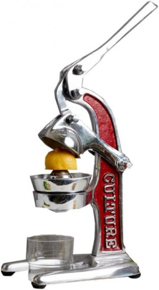 Verve CULTURE Artisan Crafted Cast Aluminum Professional Grade Manual Hand Press Juicer For Fresh Squeezed Orange, Lemon, Lime, Grapefruit and Citrus Fresh Morning Drinks, or Cooking
